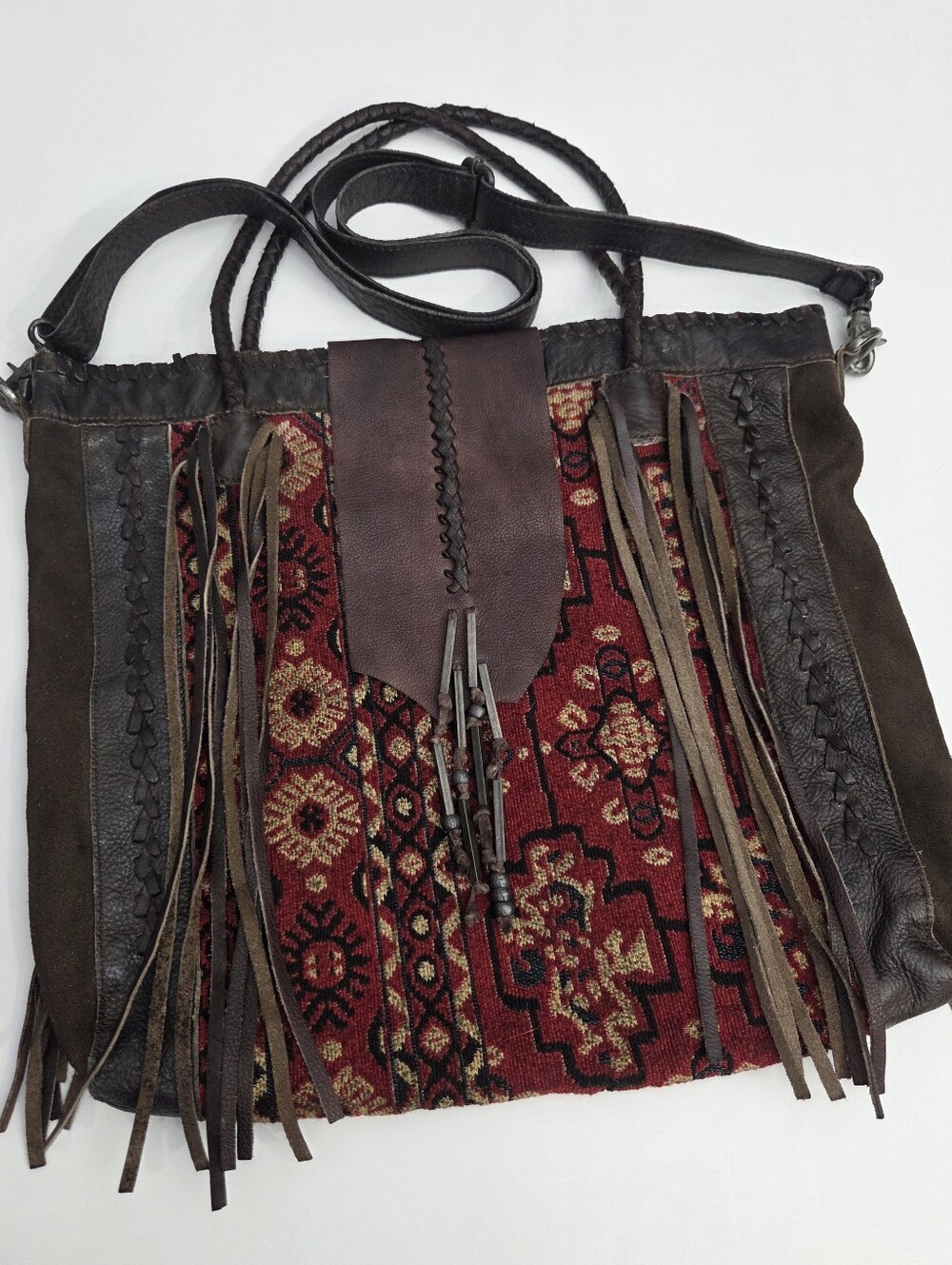 RARE FREE PEOPLE CANYONLAND BOHO TRIBAL HIPPIE FESTIVAL BAG - Picture 5 of 7